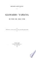 Glosario yamana de fines del siglo XVIII ...
