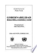 Gobernabilidad democrática, económica y social