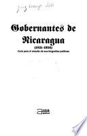 Gobernantes de Nicaragua (1821-1956)