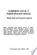 Gobierno local y participación social