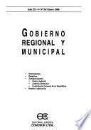 Gobierno regional y municipal