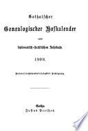 Gothaischer genealogischer Hofkalender