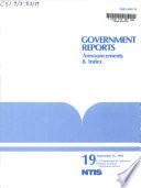 Government Reports Announcements & Index