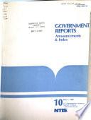 Government Reports Announcements & Index
