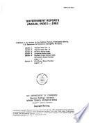 Government Reports Annual Index