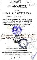 Gramatica de la lengua castellana