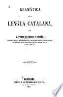 Gramática de la lengua catalana