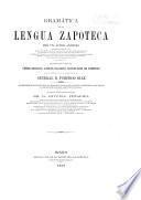 Gramática de la lengua zapoteca