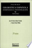 Gramática española, enseñanza e investigación