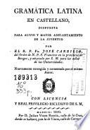 Gramática latina en castellano