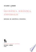 Gramática, semántica, universales