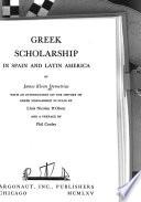 Greek Scholarship in Spain and Latin America