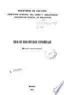 Guia de bibliotecas españolas