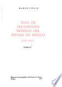 Guía de documentos impresos del Estado de México: 1835-1860