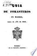 Guía de forasteros en Madrid