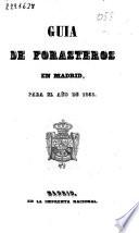 Guía de forasteros en Madrid para el año de 1855