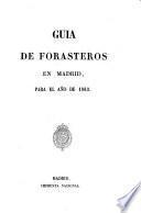 Guía de forasteros en Madrid para el año de 1863