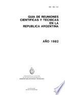 Guía de reuniones científicas y técnicas en Argentina