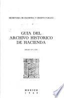 Guía del Archivo histórico de hacienda