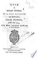 Guia, o estado general de la Real Hacienda de España, 1802-1804