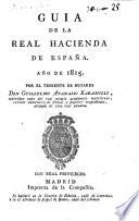 Guía o estado general de la Real Hacienda de España ...