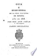 Guía o estado general de la Real Hacienda de España ...