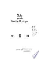 Guía para la gestión municipal