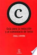 Guía para la redacción y el comentario de texto