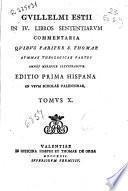 Guillelmi Estii In IV. libros sententiarum commentaria