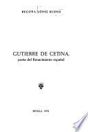 Gutierre de Cetina, poeta del Renacimiento español