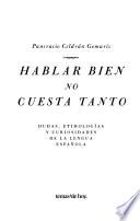 Hablar bien no cuesta tanto