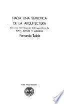 Hacia una semiótica de la arquitectura