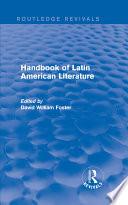 Handbook of Latin American Literature (Routledge Revivals)