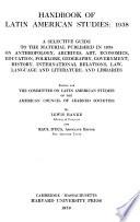 Handbook of Latin American Studies