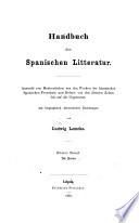 Handbuch der spanischen Litteratur