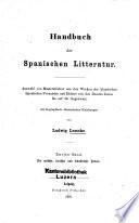 Handbuch der spanischen Litteratur
