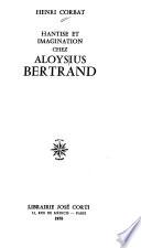 Hantise et imagination chez Aloysius Bertrand