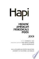 Hapi, Hispanic American Periodicals Index 2001