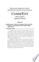 Hastings Communications and Entertainment Law Journal (Comm/Ent).