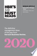 HBR's 10 Must Reads 2020