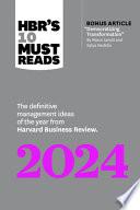 HBR's 10 Must Reads 2024