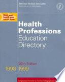 Health Professions 1998-1999
