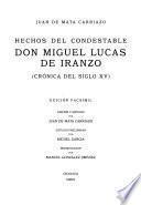 Hechos del condestable Don Miguel Lucas de Iranzo