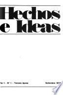 Hechos e Ideas. Tercera Epoca