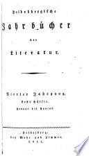 Heidelbergische Jahrbücher der Litteratur