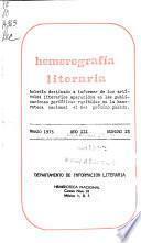 Hemerografía literaria