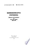 Hemerografia Potosina