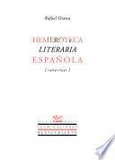 Hemeroteca literaria española