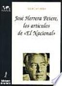 Herrera Petere: artículos publicados en El Nacional-México