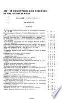 Higher Education and Research in the Netherlands
